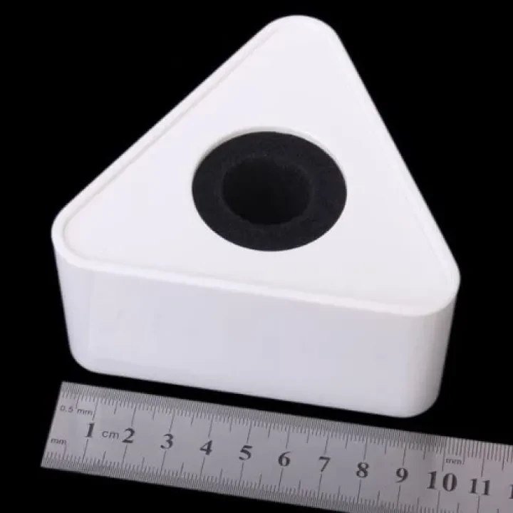Microphone Logo Flag Box Triangular Interview Logo Portable ABS Injection Mic Microphone Flag Station Log(White) price in Pakistan