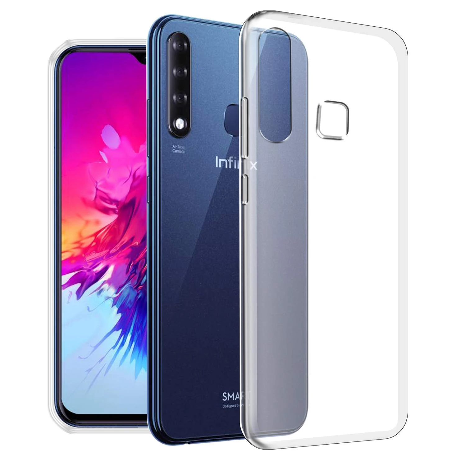 infinix Smart 3 Plus soft shock proof jelly back cover transparent price in Pakistan