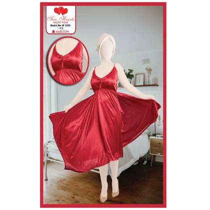 Girls wear 1-Piece Silk Nightwear Frock style For Girls & Women – C-Green price in Pakistan