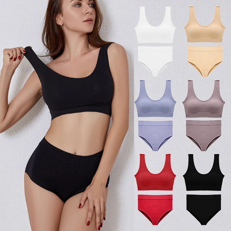 Fashion Simple Women’s Panties Bra Set Lingerie price in Pakistan