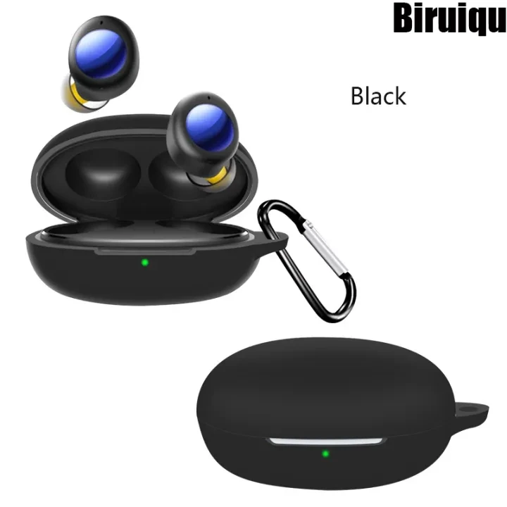 Biruiqu Case For Realme Buds Air 2 Neo Case Anti-shock Flexible Silicone Full Protective Cover Box Case Cover price in Pakistan