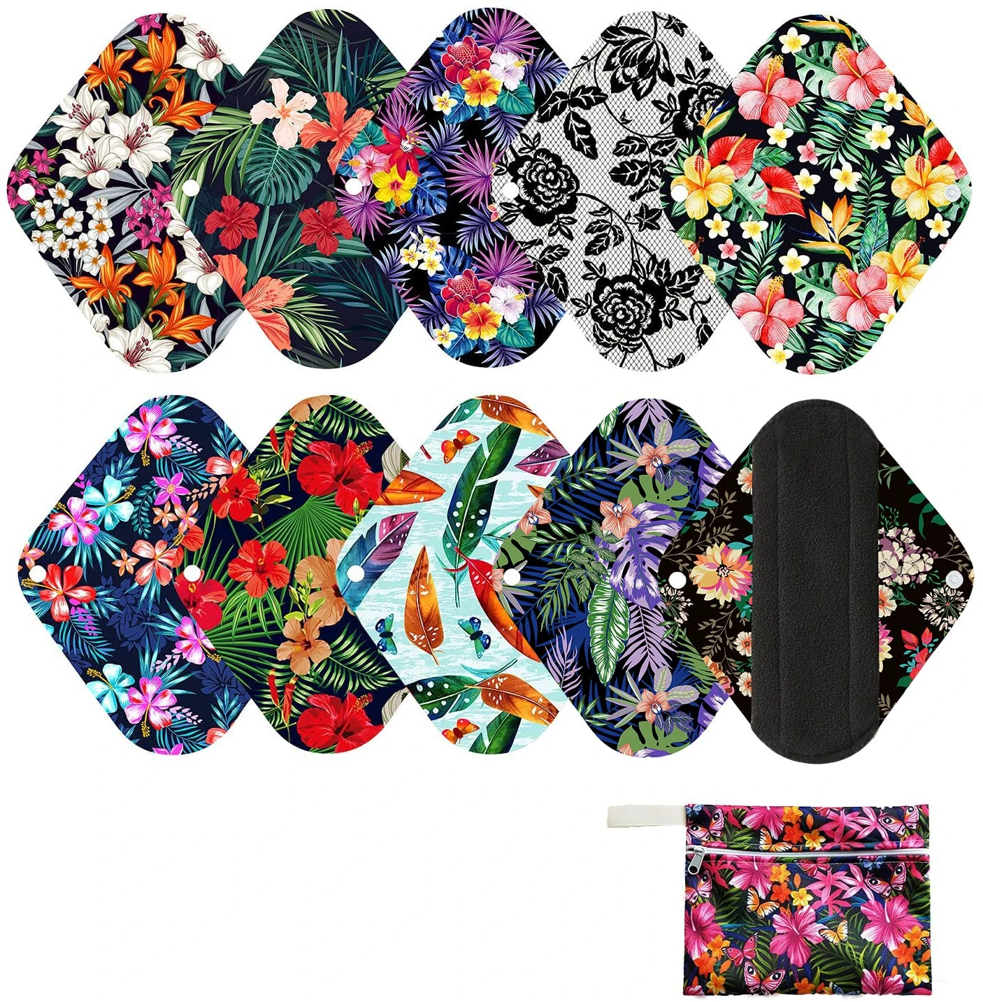 Waterproof women cloth sanitary napkin menstrual pad reusable price in Pakistan