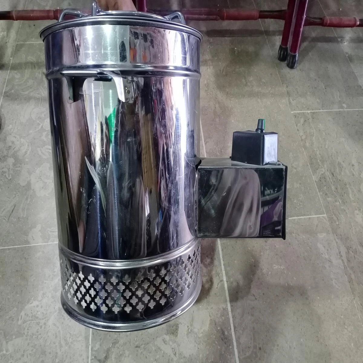 Biomass wooden electric stove (Chulha) stainless steel premium quality with 12v charger price in Pakistan