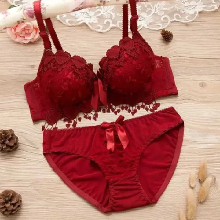 New Style Random Color Women Lace Push Up Cotton Double price in Pakistan