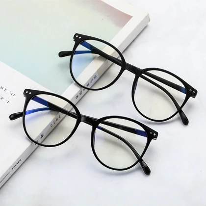 Best Quality New Design Half Round Transparent Stylish Glasses with plastic Frame For MenWomen price in Pakistan