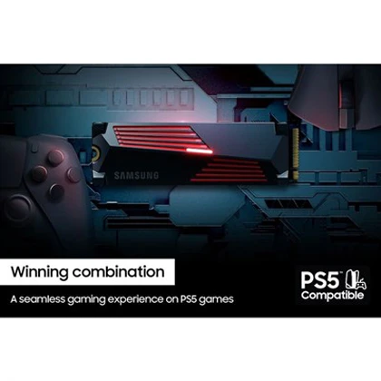 Samsung 990 PRO w Heatsink PCIe® 4.0 NVMe™ M.2 (2280) SSD 4TB  Compatible with Playstation 5 price in Pakistan