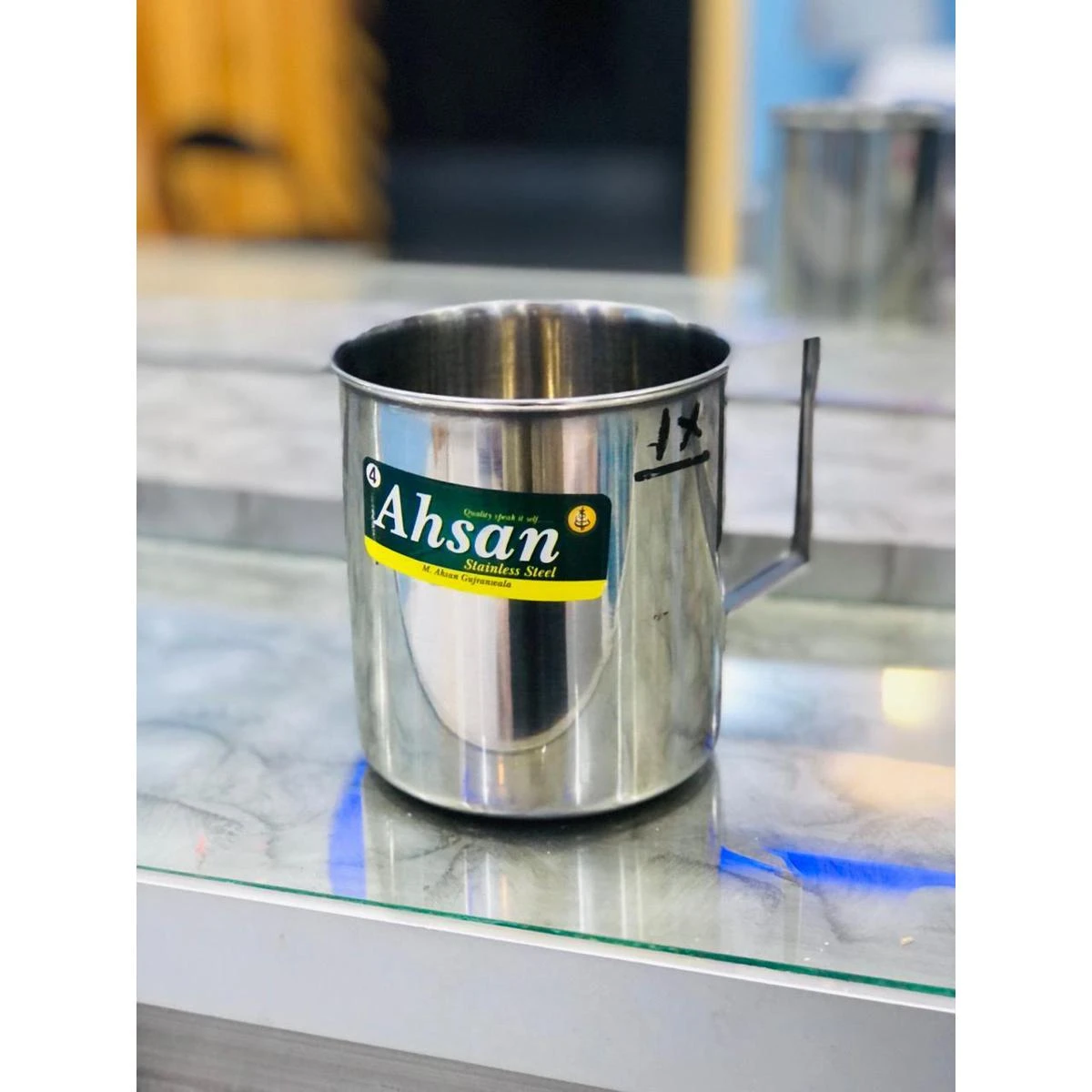 Mug  Steel Mug  Stainless Steel WaterJuiceShakeMilk Mug (450 ml) price in Pakistan