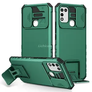 INFINIX HOT 12 PLAY  ARMOR BACK COVER FOR HARD CASE BACK SIDE RING STAND price in Pakistan