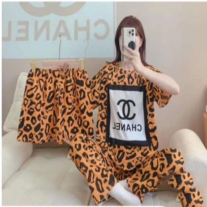Girls Wear 3 in 1 Korean Loungewear Night Suit For Girls & Women price in Pakistan