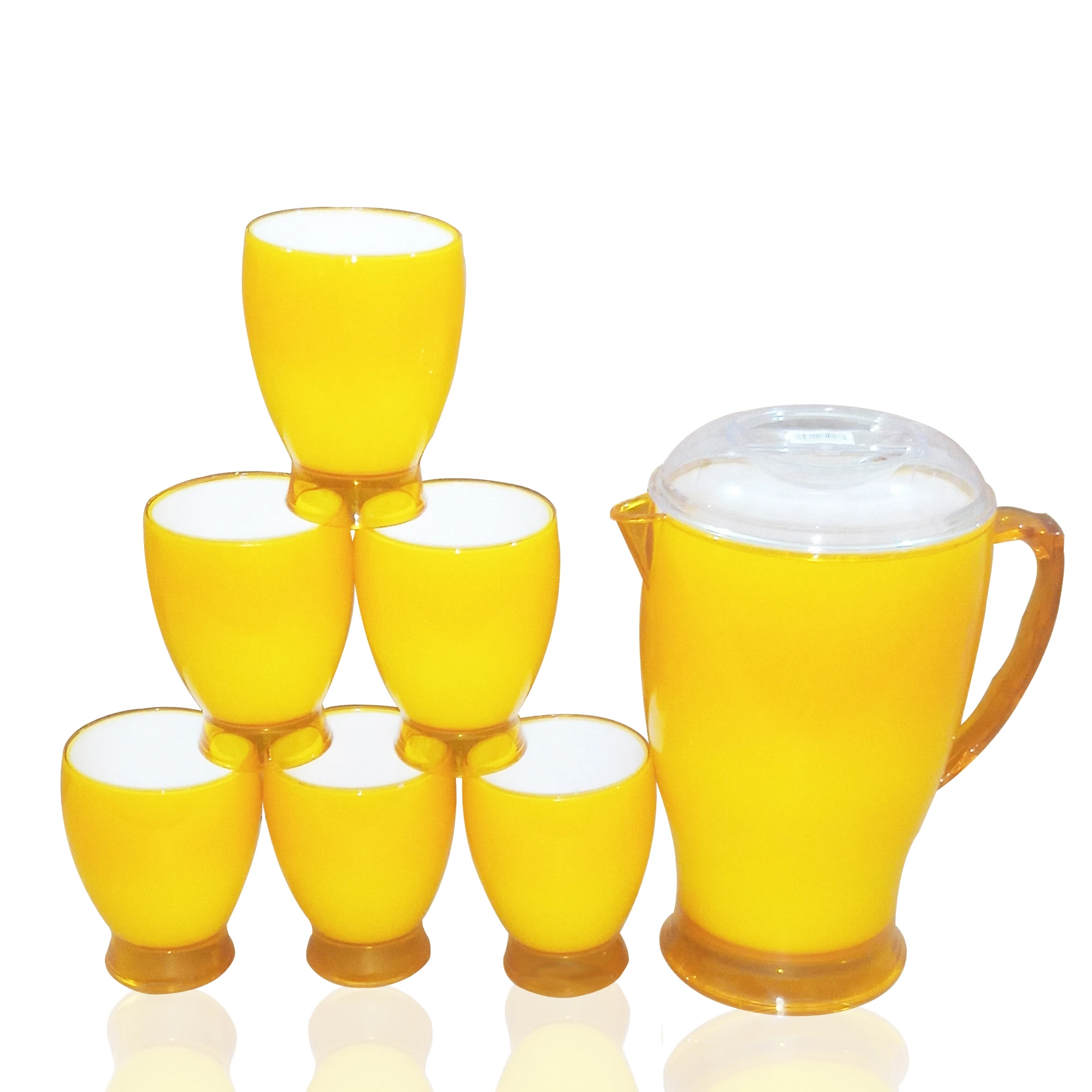 Acrylic Milky Water Set- Tableware Sets Includes 6 Glass And price in Pakistan