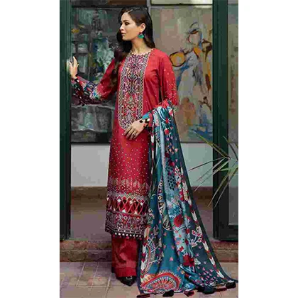 3PC Lawn Embroidered Shirt With Digital Printed Dupatta -BFFC780 (B) price in Pakistan