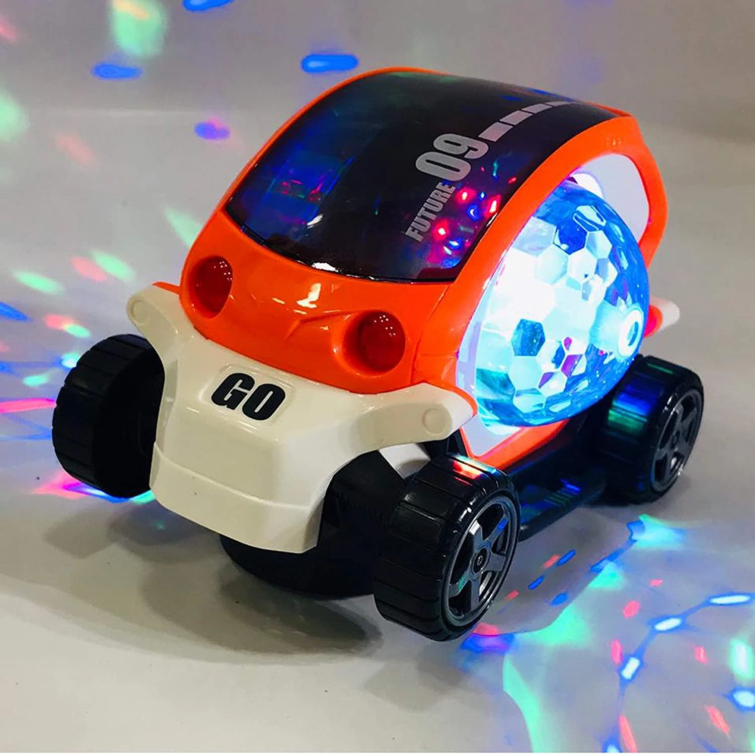 360 Rotating 09 future car Beautiful musical car with blinking light toy for kids(boys and girls)(cell not include) price in Pakistan