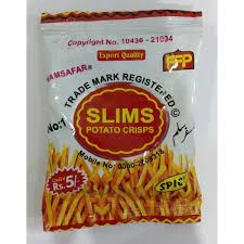 (PACK OF 24 PCS) SLIMS POTATO CRISPS SNACKS price in Pakistan