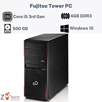 Renewed – Fujitsu Tower Core i5 3rd Gen 4GB RAM 500GB HDD price in Pakistan