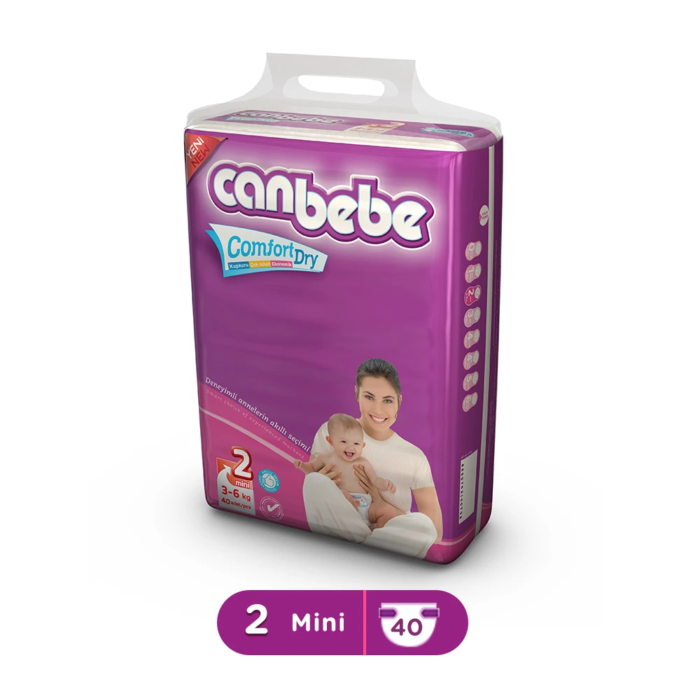 Canbebe Super Mini (Size2, Belt, 3-6KG, 40Pcs) price in Pakistan