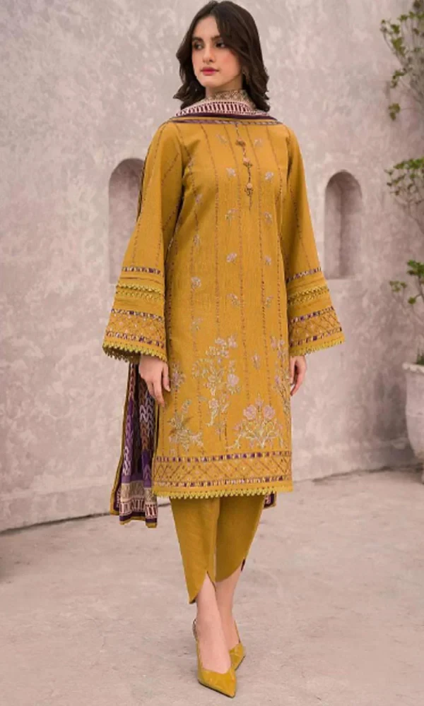 Jazmin – 3PC Embroidered Lawn Suit price in Pakistan