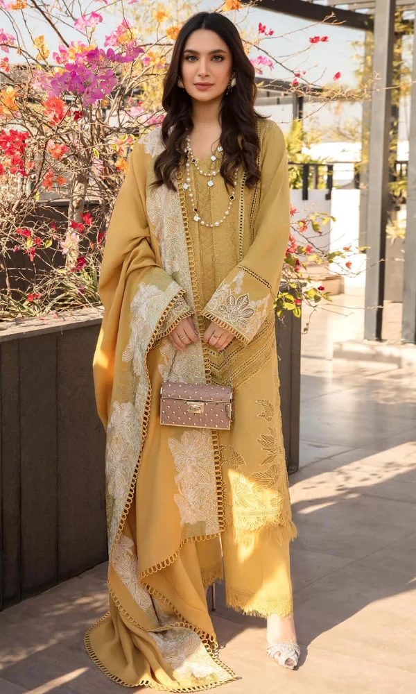 Saira Shakira- 3PC Lawn Embroidered Shirt With Embroidered Lawn Dupatta price in Pakistan