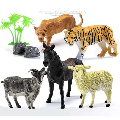 Ghosia Store Animal Zoo Set with Forest Toys For Kids – Large Size price in Pakistan