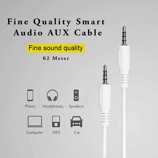 FINE QUALITY SMART AUDIO AUX CABLE price in Pakistan
