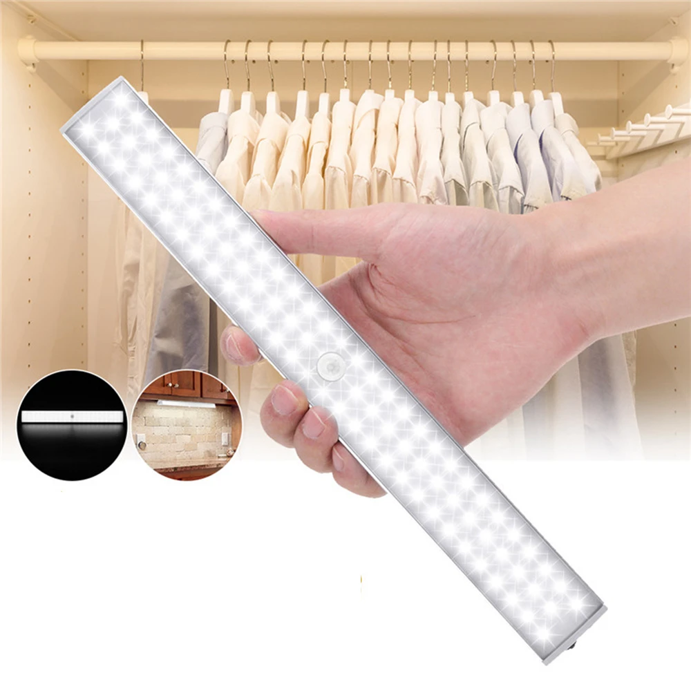 Decoration Tri-Row 88 LED Closet Light PIR Motion Sensor Wireless Night Lights price in Pakistan