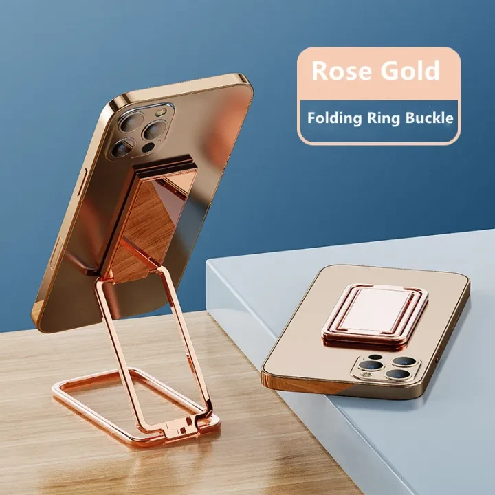 Magic Magnetic Car Phone Holder Stand Metal Phone Holder 360 Rotation Foldable Desk Stand For Mobile Phone Universal price in Pakistan