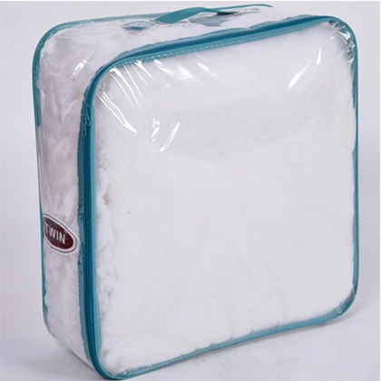 New Waterproof cloth storage bag Pvc Clear Transparent Dustproof Blanket bag organiser bedsheet packing bags baby diaper bag price in Pakistan