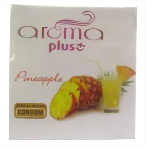 Aroma Plus Pineapple Special dotted Condoms price in Pakistan