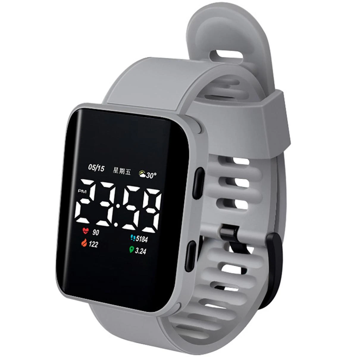 Silicone Watch Fashion Square Electronic Watch Casual Children Wrist Watch price in Pakistan