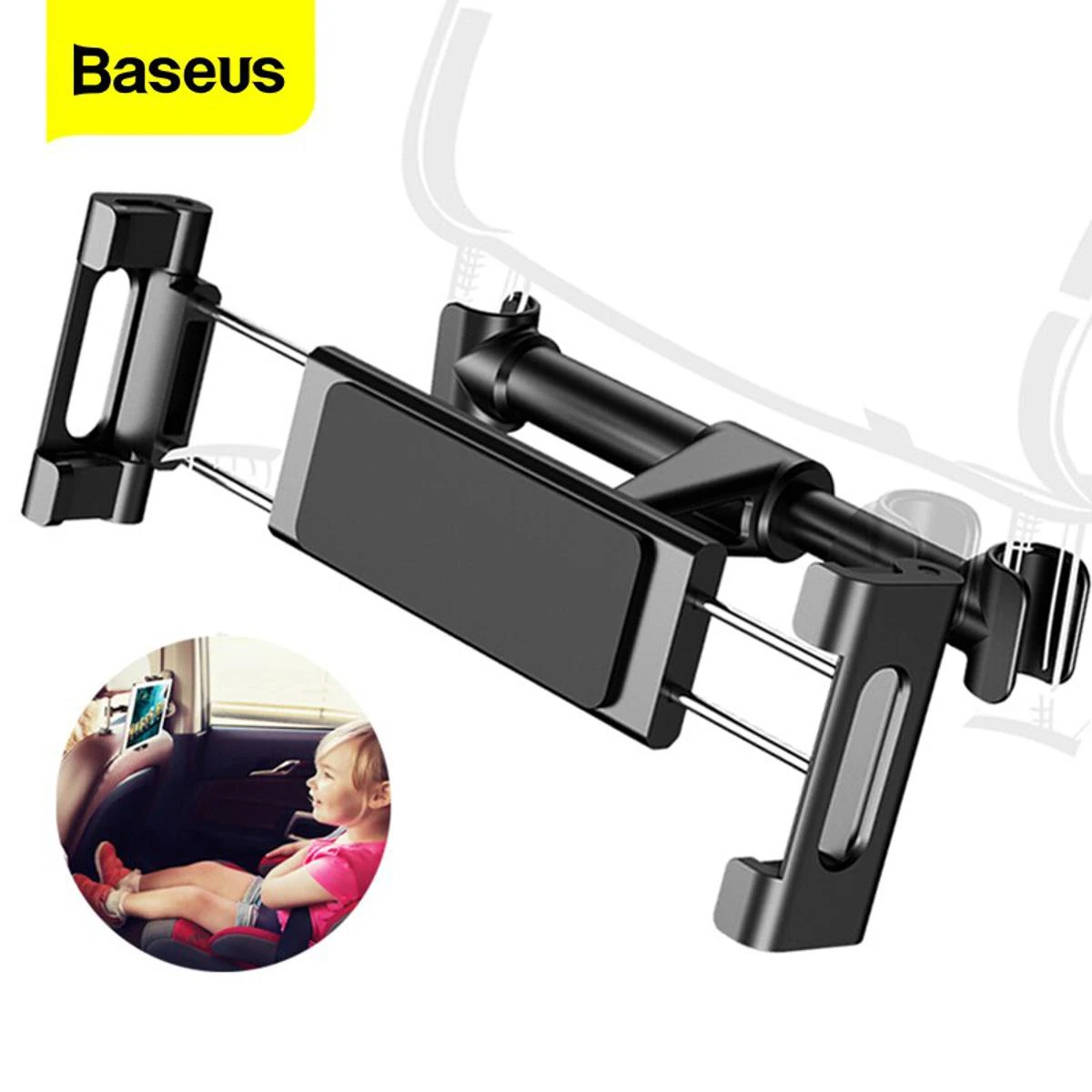 Baseus Back seat Mount Tablet Car Holder For iPad Air Mini Pro 2018 2020 11 12.9 10.2 Backseat Car Phone Holder Stand For iPhone price in Pakistan