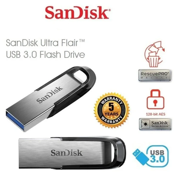 SANDISK ULTRA FLAIR DATA TRAVELER USB FLASH DRIVE – 32 GB price in Pakistan