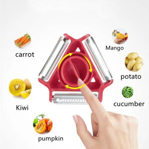 3 in 1 Peeler Rotary Vegetable Peeler Stainless Steel Peeler Sharp price in Pakistan