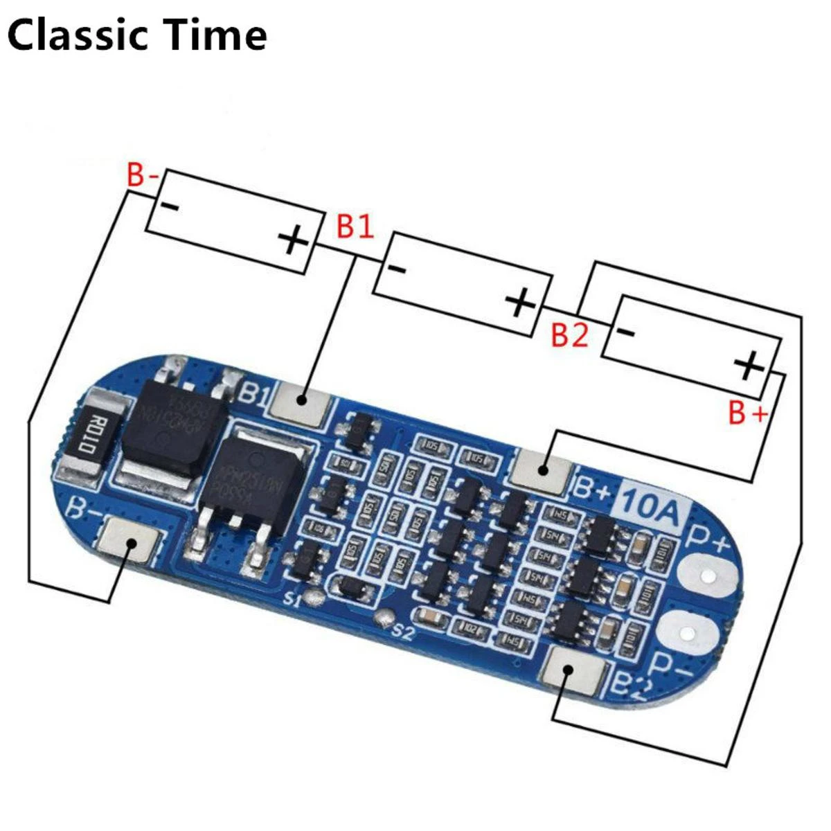 3S 10A 11.1V 12V 12.6V Lithium Battery Charger Protection Board Module For 18650 Li-Ion Lipo Battery price in Pakistan