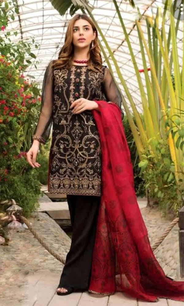 Chinyere 3-PC Front Full Heavy Embroidered With Embroidered Duppata price in Pakistan