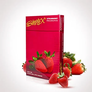 Simplex Strawberry Flavoured Condoms – Pack of 12 price in Pakistan