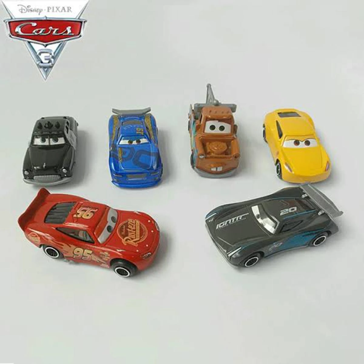 Disney Pixar Lightning Mcqueen Pull Back Car Toys Set For Kids Cartoon Characters Pullback Metallic Body Vehicles Cars Toy – Die Cast price in Pakistan