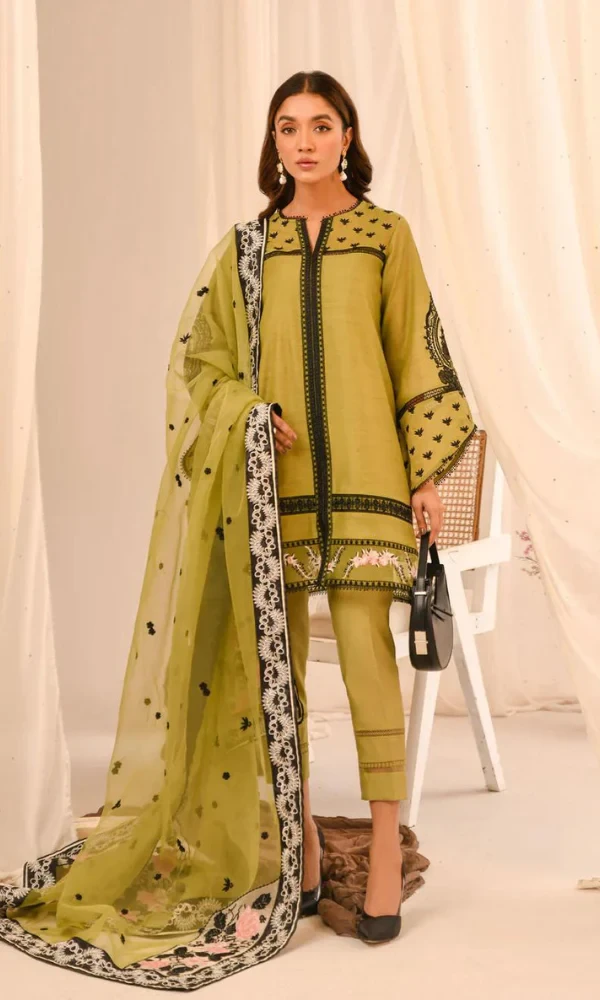 Maria.b – 3PC Embroidered Lawn Suit price in Pakistan
