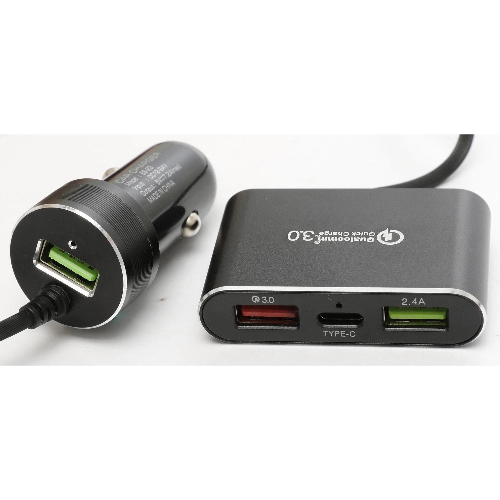 E-Strong ES-23 Qualcomm 3.0 Quick 7.2A 3 USB Car Charger price in Pakistan