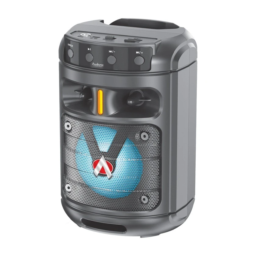 Audionic Sugar 15 Portable Bluetooth Speaker Karaoke jack TWS function Mobile docking Micro USB AUX plug-in (Port=DC) price in Pakistan