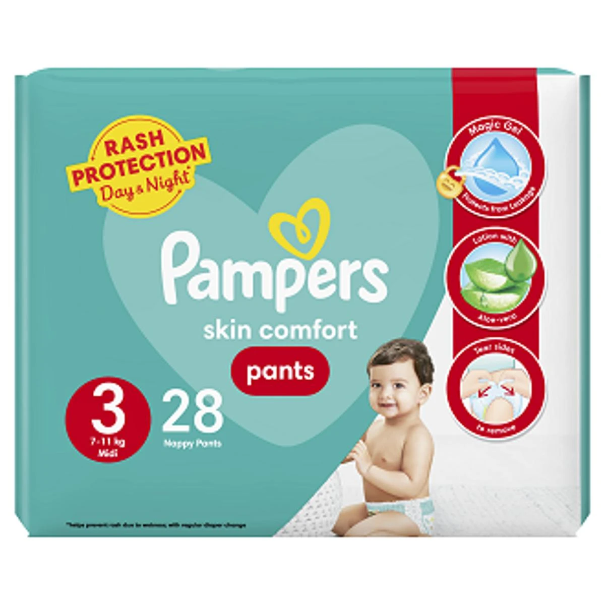 Pampers Pants Baby Diapers (Size 3 Medium, 28 Pcs) price in Pakistan