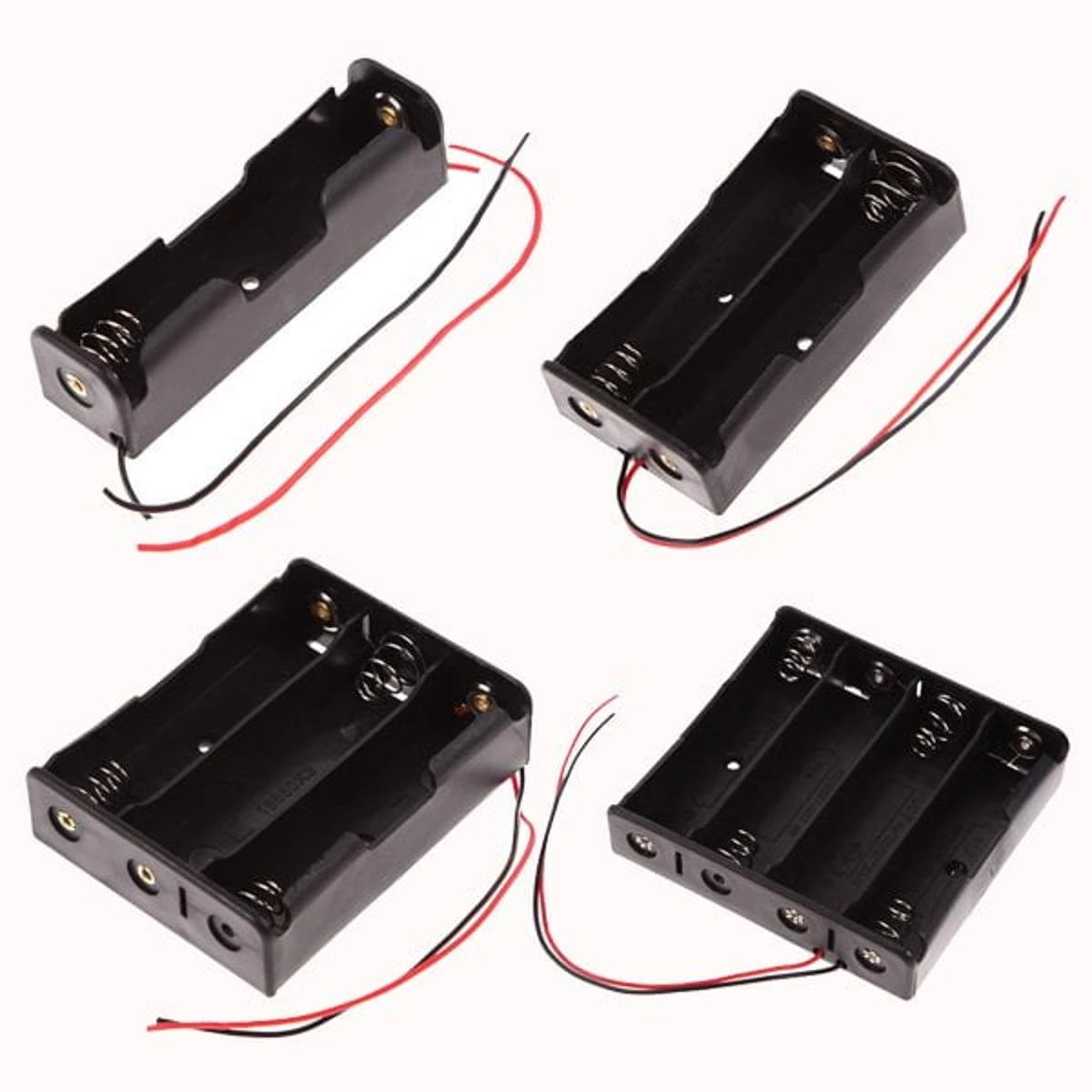 Pack of 4Pcs 18650 Li-ion Battery Holder 1234 Slot 18650 Li-ion Cells Case price in Pakistan