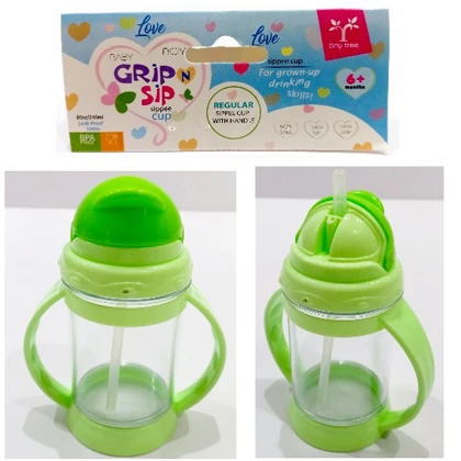 Baby Training Cup Learning Sippy Cup Sippy Training Mug Baby Feeding Cup Baby Water Sipper Feeder with Handles-Al Mustafa Traders price in Pakistan