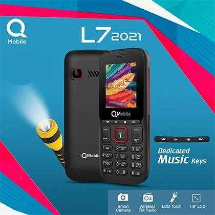 QMobile L7 2021 1.8 Inch – 2 SIMS – AnyColor price in Pakistan