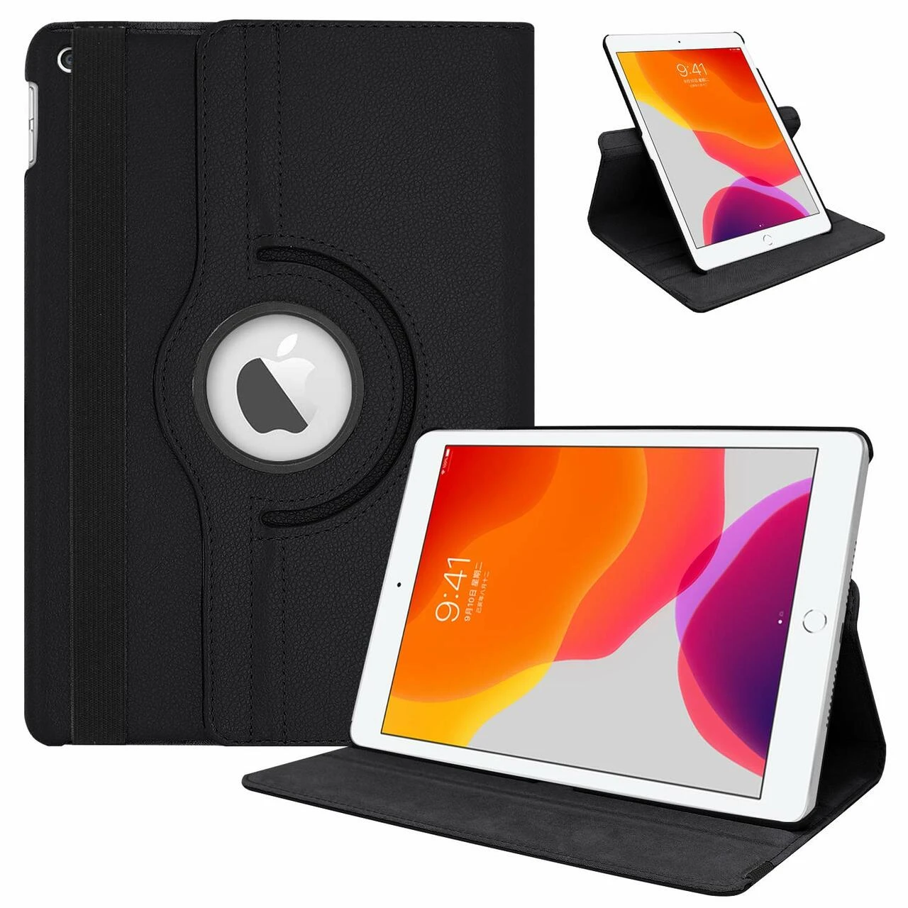 10.2 Ipad 7  8  9 th Generation Book Cover with 360 Degree Rotating Stand Auto wakesleep for Apple Ipad 7 Generation 10.2 price in Pakistan