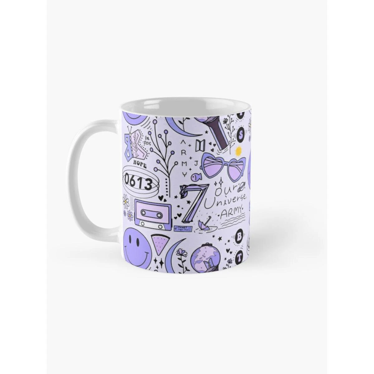 BTS ‘ARMY’ 7 Doodle Ceramic Mug price in Pakistan