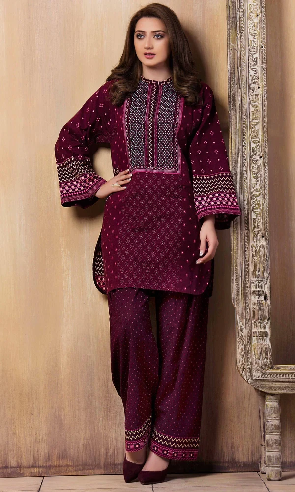 Kayseria – 2PC Lawn Embroidered Shirt With Embroidered Trouser price in Pakistan