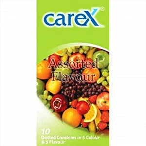 CAREX ASSORTED FLAVOUR DOTTED CONDOM 10 PCs price in Pakistan