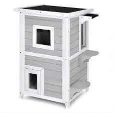Cat house- Wooden Cat House- White-pine model price in Pakistan