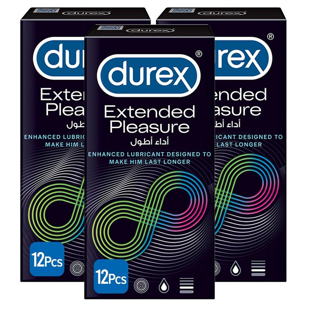 Durex Condoms Extended Pleasure Longer Lasting Timing Extra Time Condoms 12s – Pack of 2 Total 24 Condoms price in Pakistan