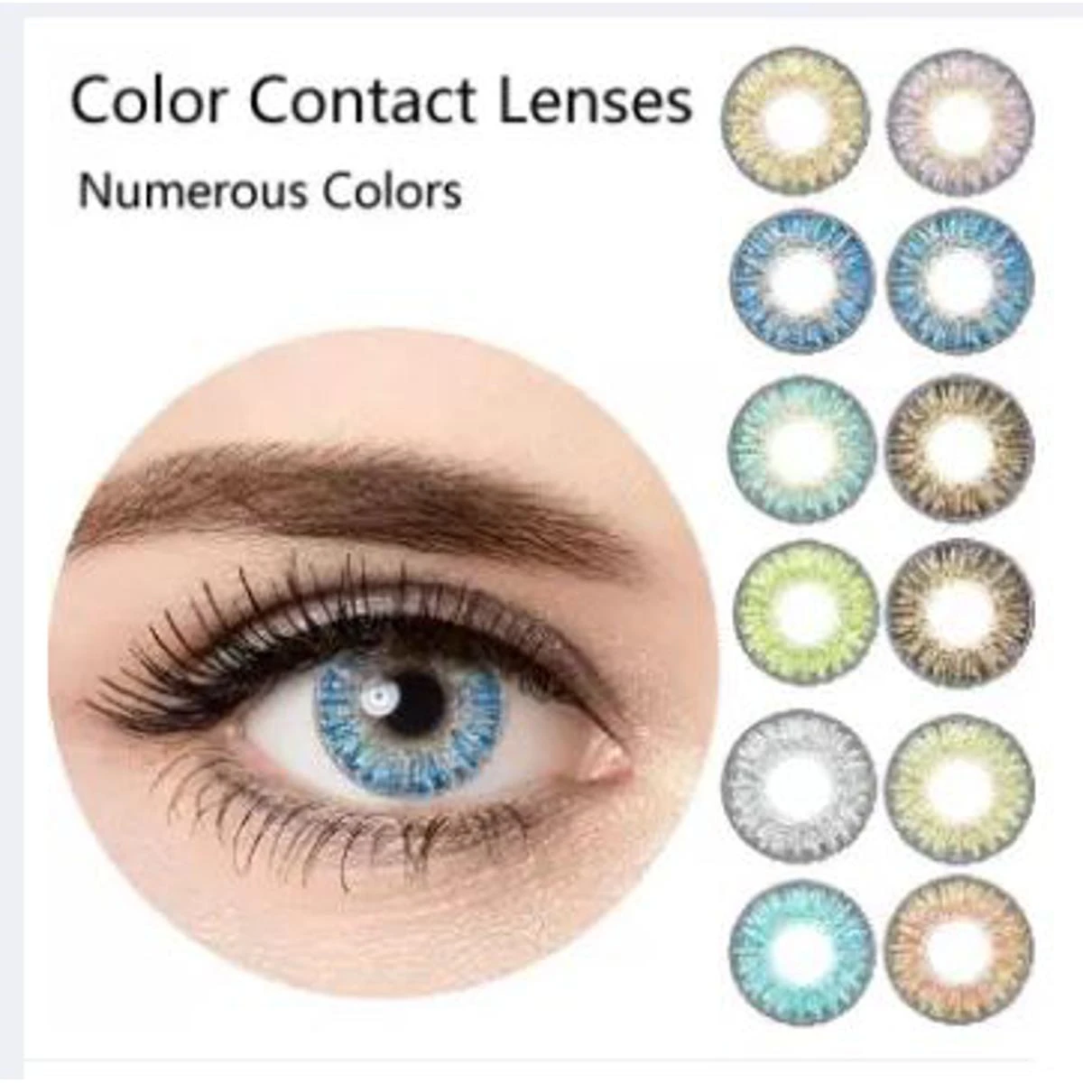 Eyes Color Lenses with Case  Eye lenses for Girls & Boys  Soft Lens  Party wear price in Pakistan