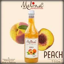 Melina – Peach Flavored/Flavoured Syrup – 750ml/Mocktail Syrup price in Pakistan